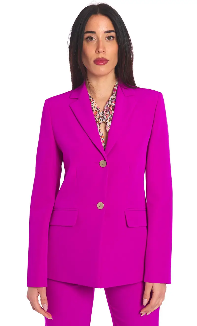 LUCKYLU Giacca monopetto, colore fuxia