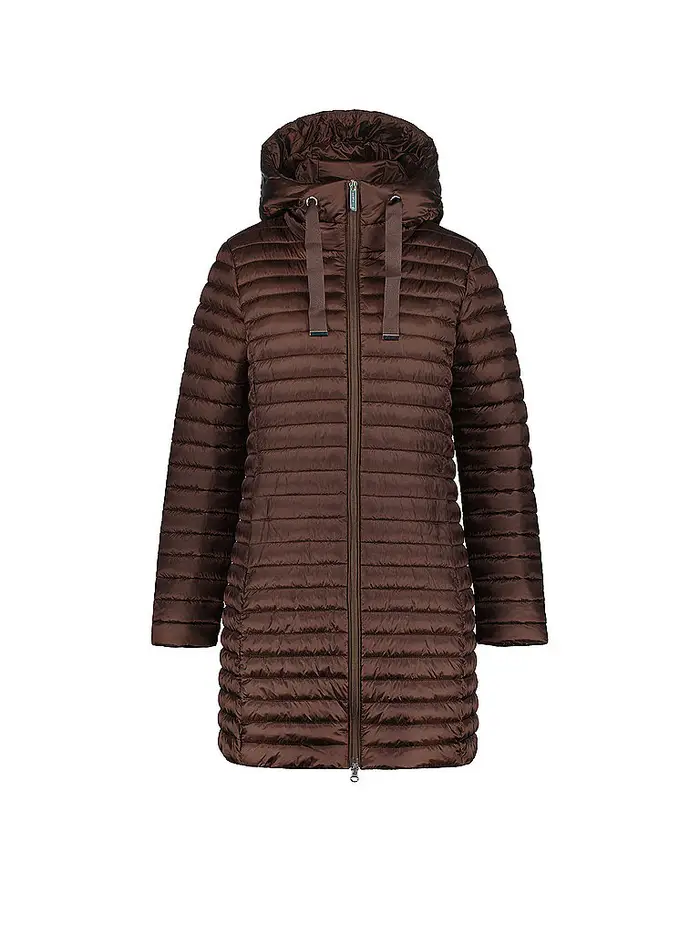 LUHTA Cappotto invernale da donna Hietois con cappuccio rosso scuro