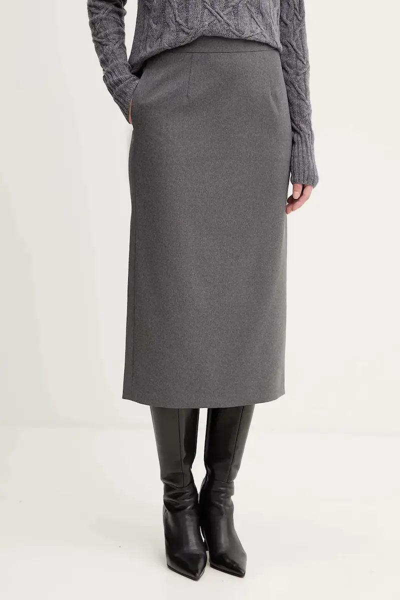 Luisa Spagnoli gonna con lana Grigio