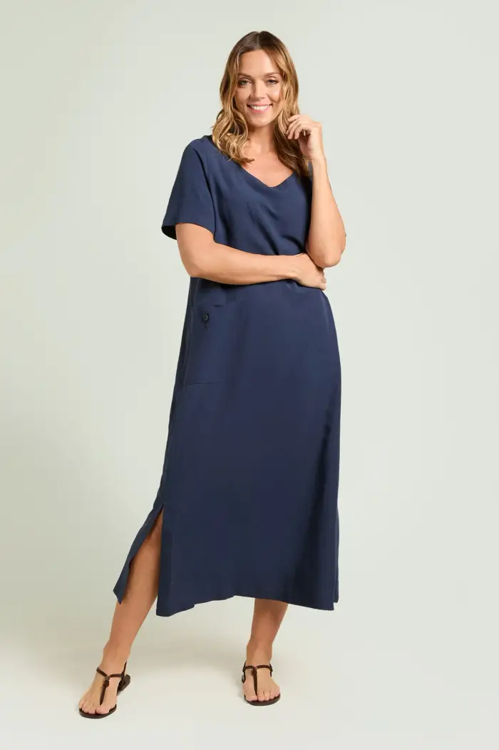 Luisa Viola ABITO IN LINO-VISCOSA Donna