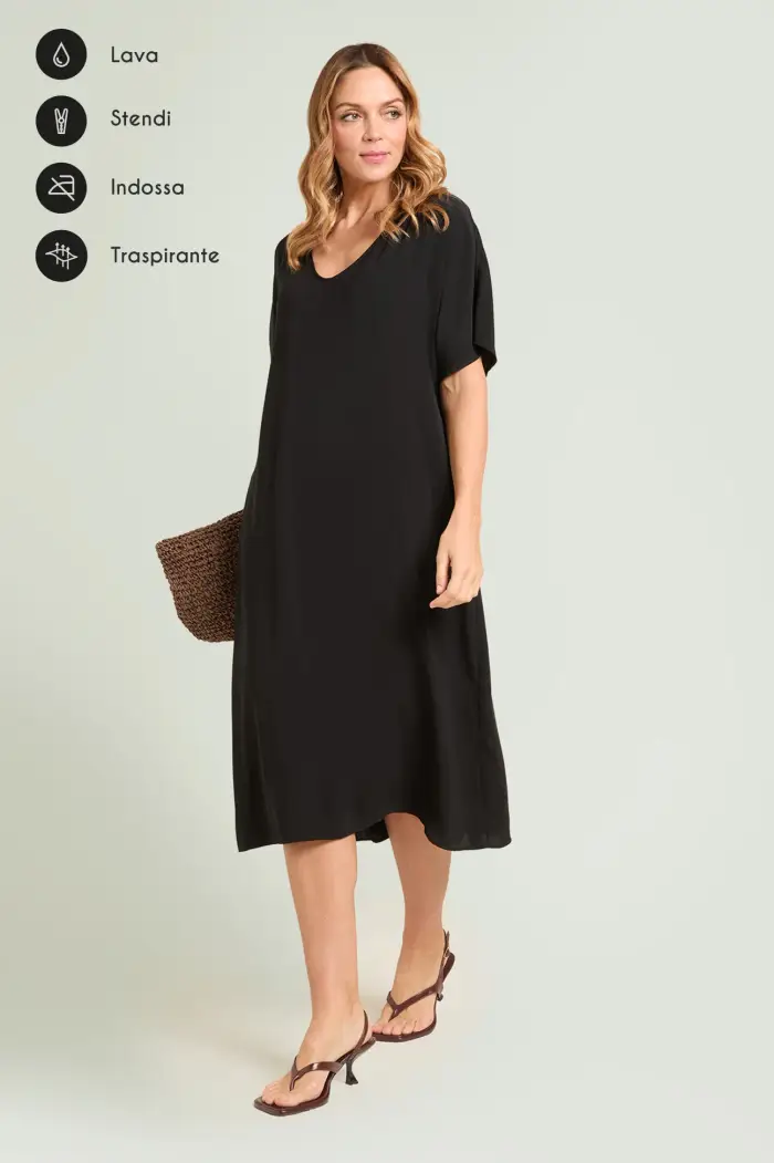 Luisa Viola ABITO IN TESSUTO FLUIDO SILKY TOUCH Donna