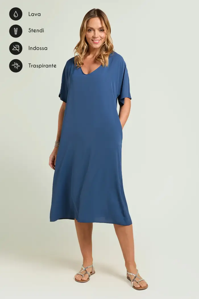 Luisa Viola ABITO IN TESSUTO FLUIDO SILKY TOUCH Donna