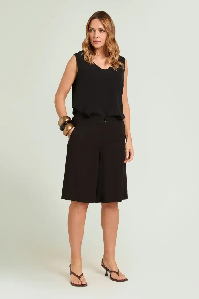 Luisa Viola BERMUDA IN LINO-VISCOSA Donna