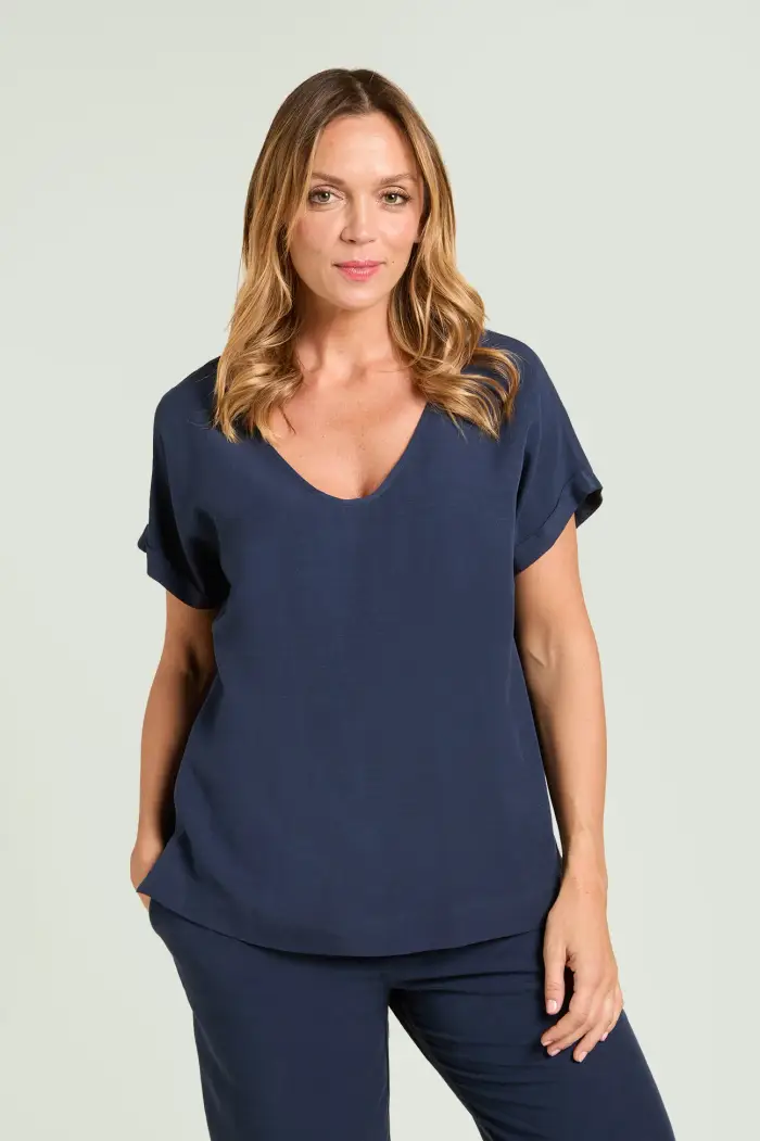 Luisa Viola BLUSA IN LINO-VISCOSA Donna