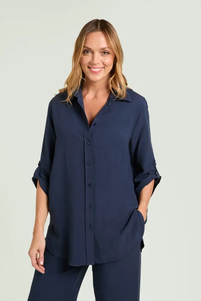 Luisa Viola CAMICIA IN LINO VISCOSA Donna