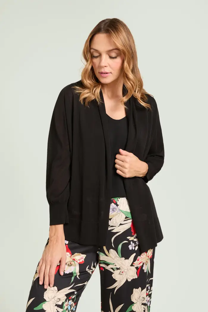 Luisa Viola CARDIGAN IN VISCOSA CREPE Donna
