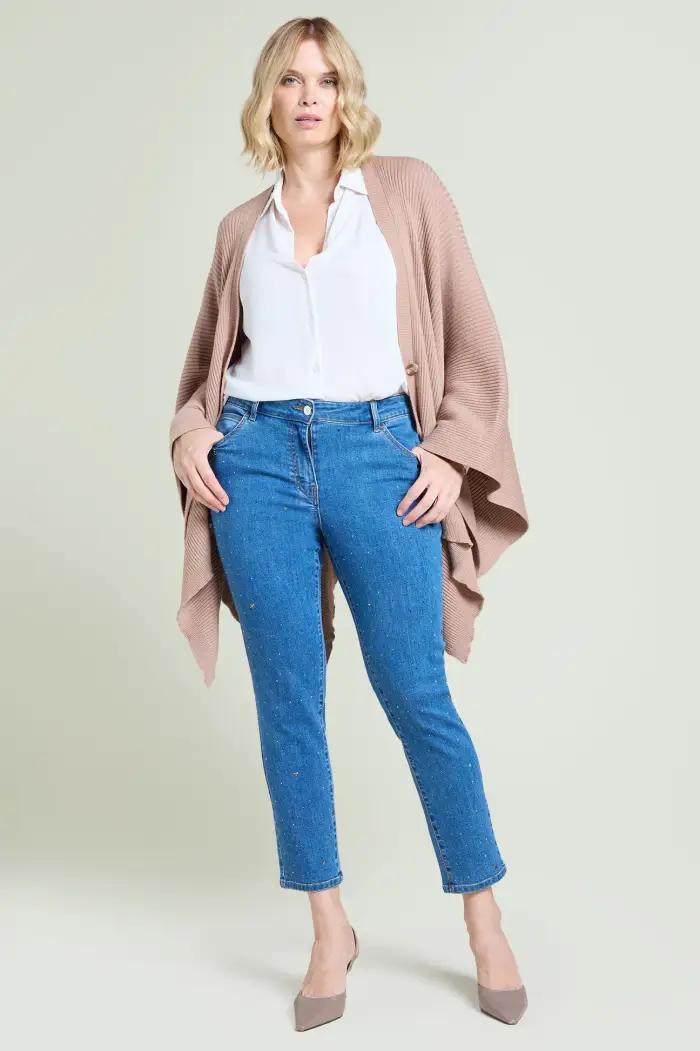 Luisa Viola JEANS SKINNY CON PUNTI LUCE Donna