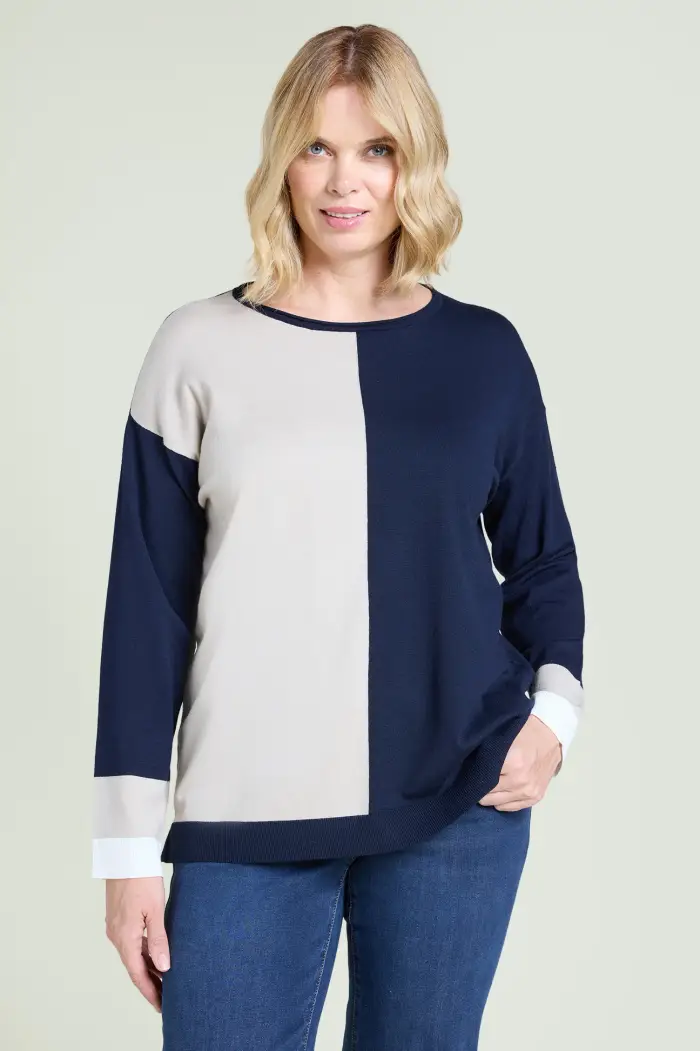 Luisa Viola MAGLIA COLOR-BLOCK Donna