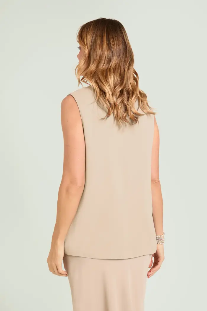 Luisa Viola TOP IN TESSUTO FLUIDO SILKY TOUCH Donna