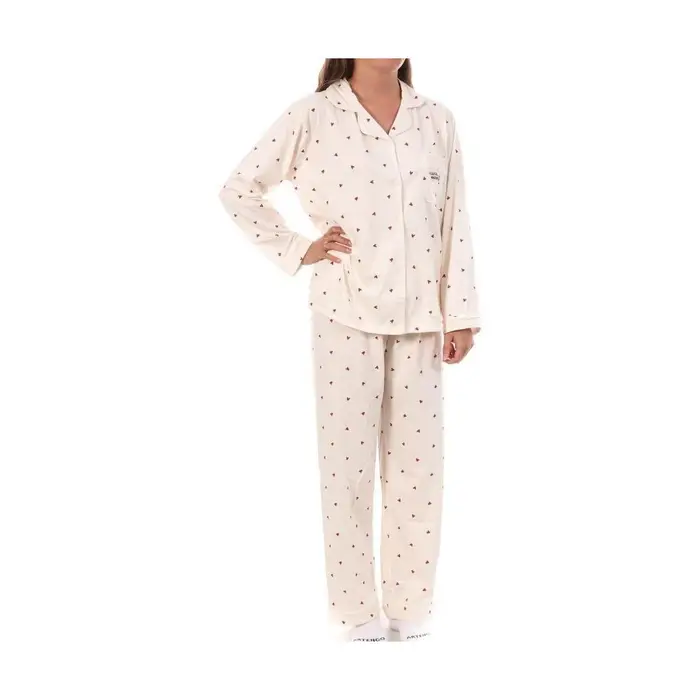 LuluCastagnette Pigiami / camicie da notte Petit cœurs Beige