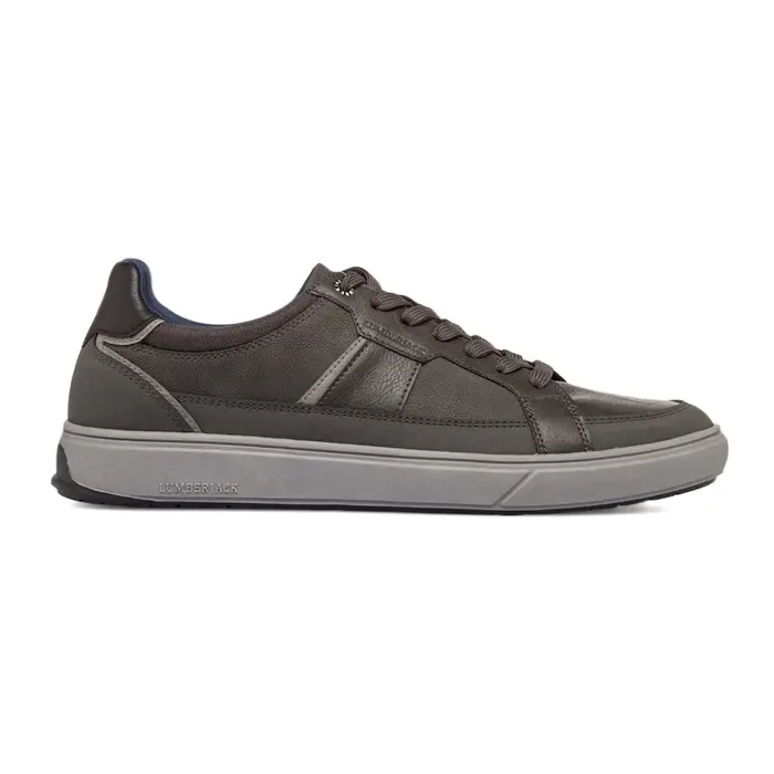 LUMBERJACK Sneakers da uomo grigie con suola a contrasto