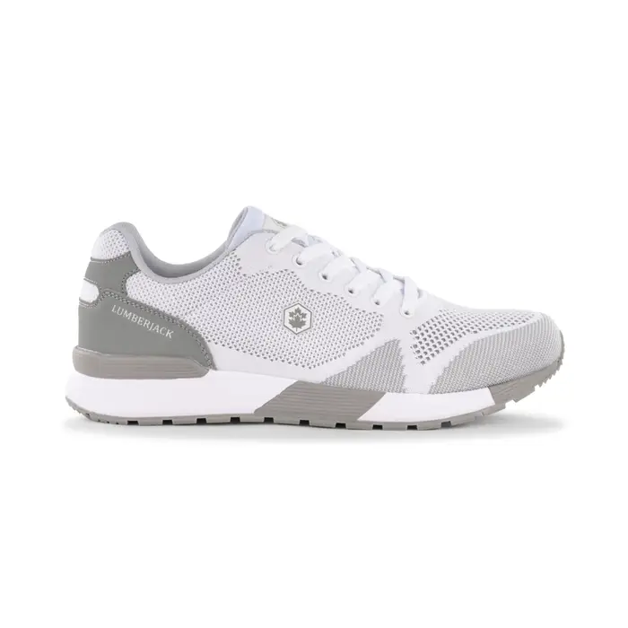 LUMBERJACK Sneakers grigie da uomo in tessuto mesh traspirante