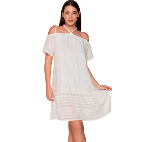 Luna Abito midi spalle scese donna Praise