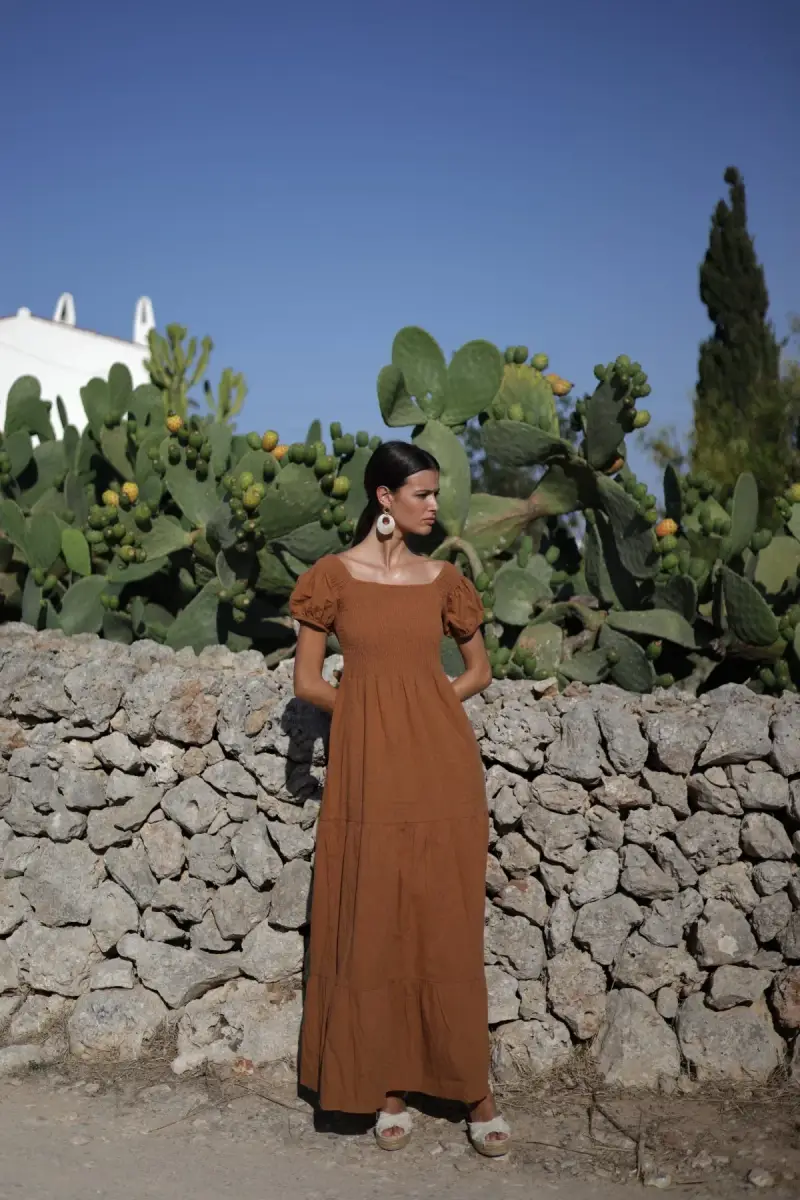 Luna LLena ABITO LUNGO ATHENAS | Colore Marrone