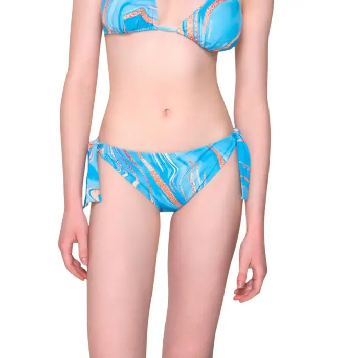Luna Slip costume con ricami da donna Lana Bleu