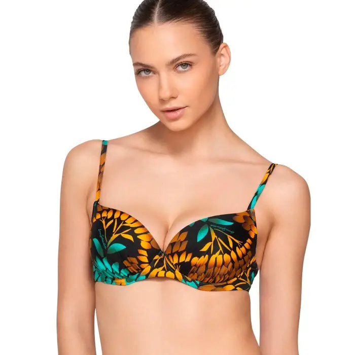 Luna Top costume da bagno donna Emerald Multicolore