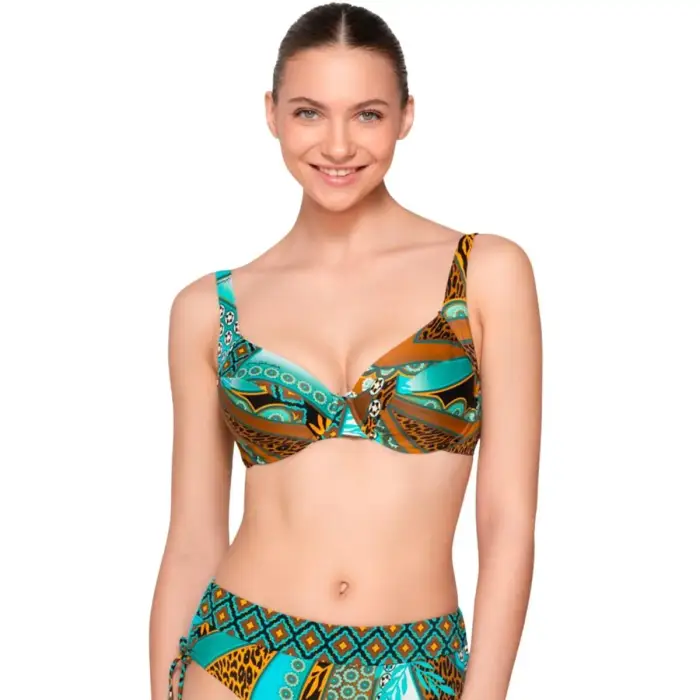 Luna Top da bikini balconette non preformato donna Jade Bleu