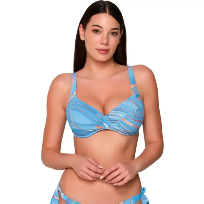 Luna Top da bikini balconette non preformato donna Lana Bleu