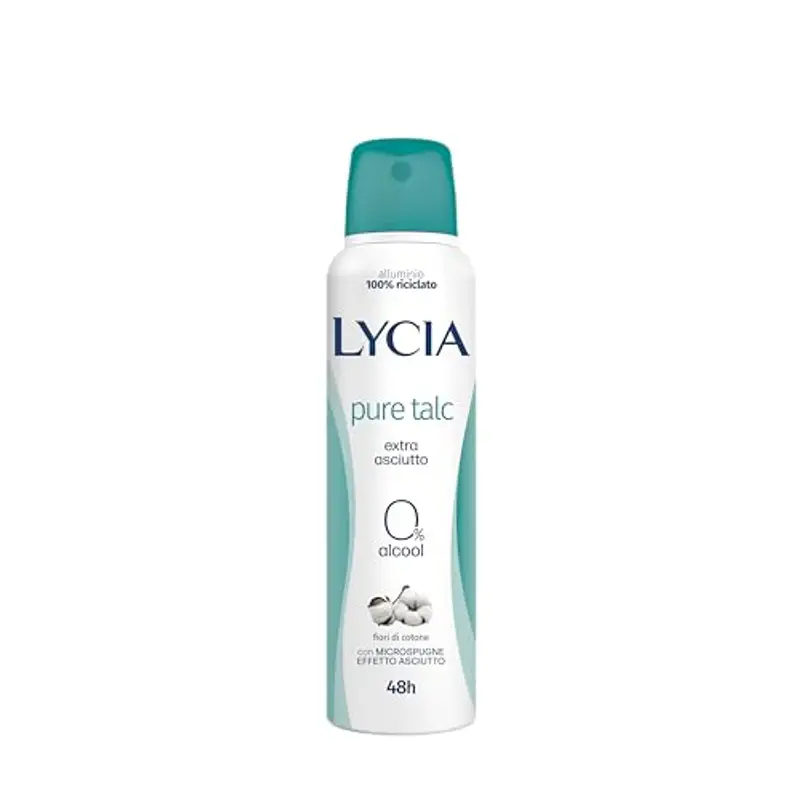 Lycia Nature Cetriolo e Tè Verde, Deodorante Spray con Antibatterico Naturale, Freschezza Prolungata, Formula Zero