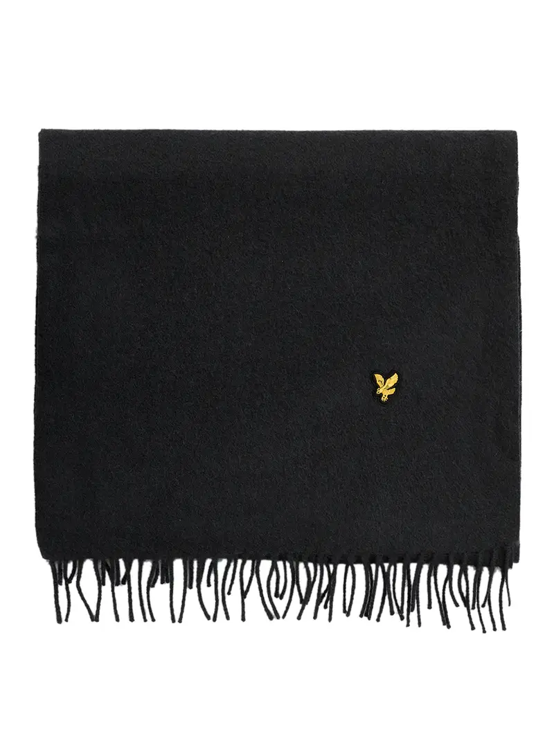 lyle-and-scott sciarpa lyle & scott da uomo - nero