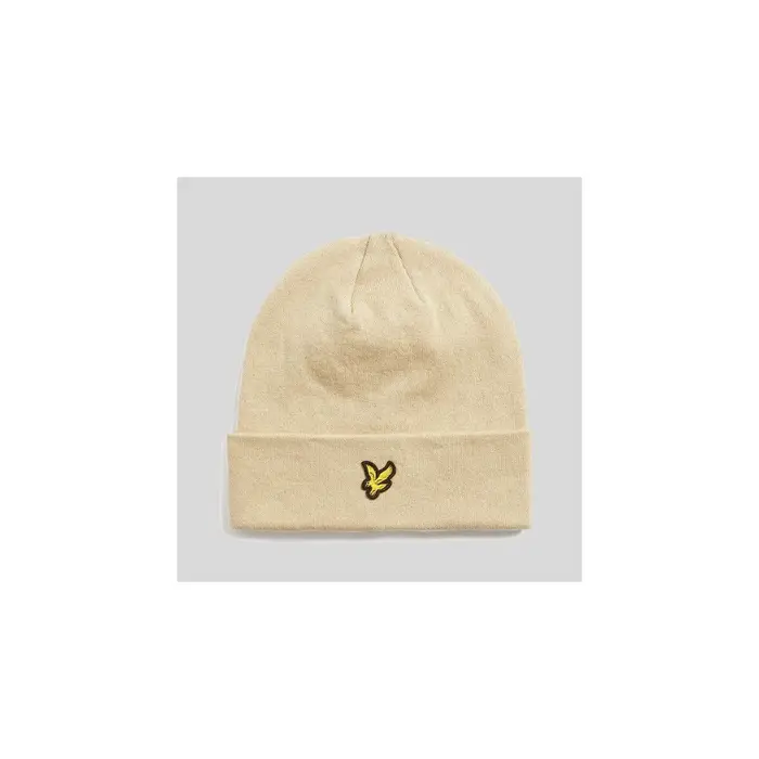 Lyle & Scott Berretto HE2313A COTTON BEANIE-X865 GREY TAUPE Marrone