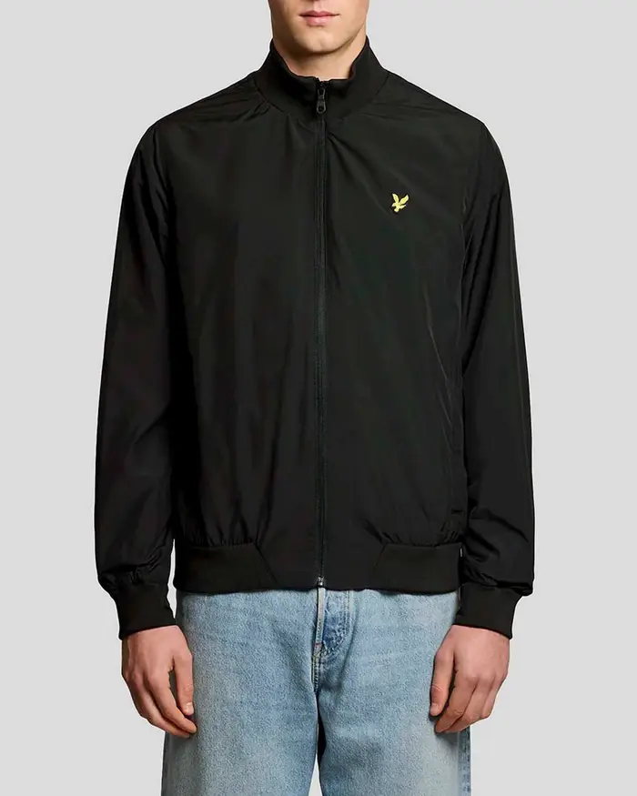Bomber Lyle & Scott nero in nylon