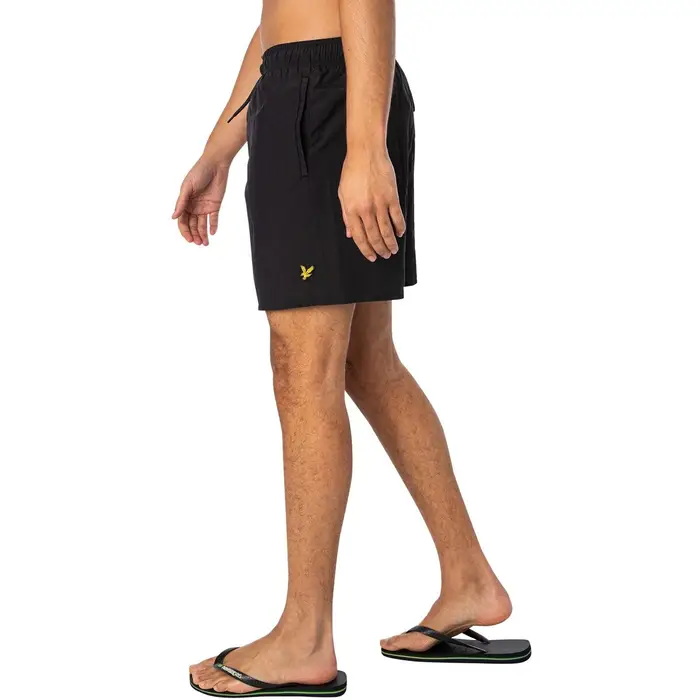 Lyle & Scott Costume / Bermuda da spiaggia Pantaloncini da bagno semplici Nero