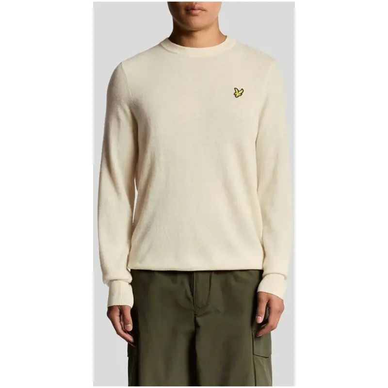 Lyle & Scott Maglione girocollo blu - beige