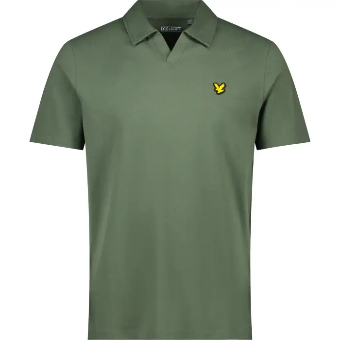 Lyle & Scott Polo con colletto a scomparsa Vert