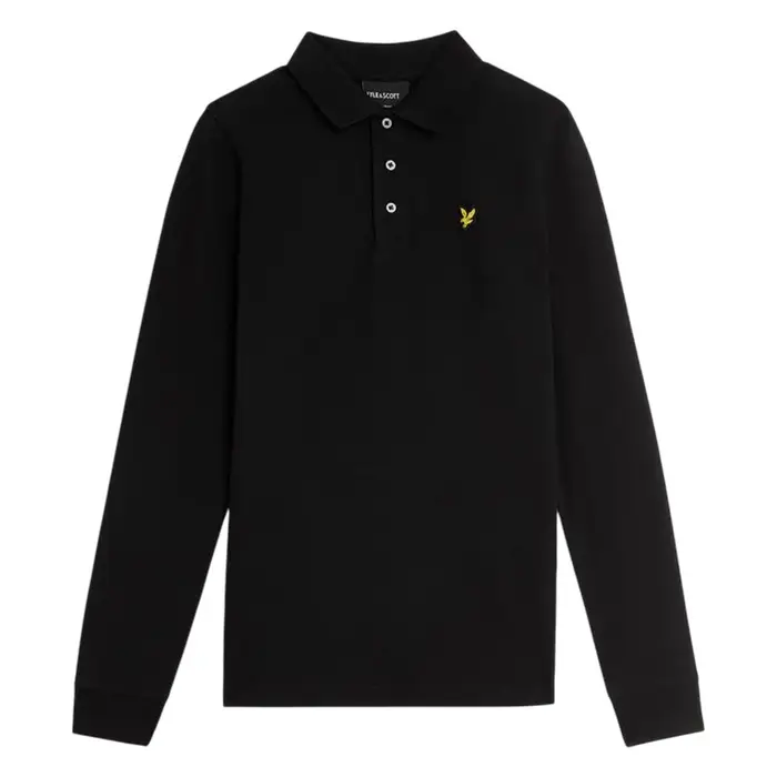 Lyle & Scott Polo maniche lunghe LS556 Nero