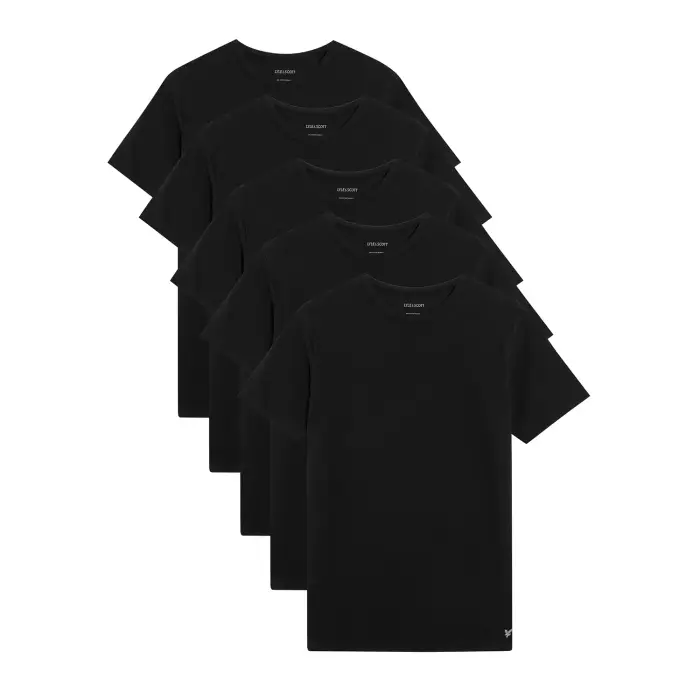 Lyle & Scott T-shirt Basic (x5) Noir