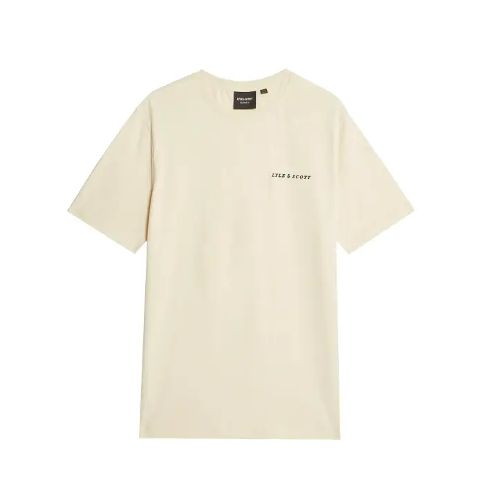 T-shirt Lyle & Scott Script Jaune