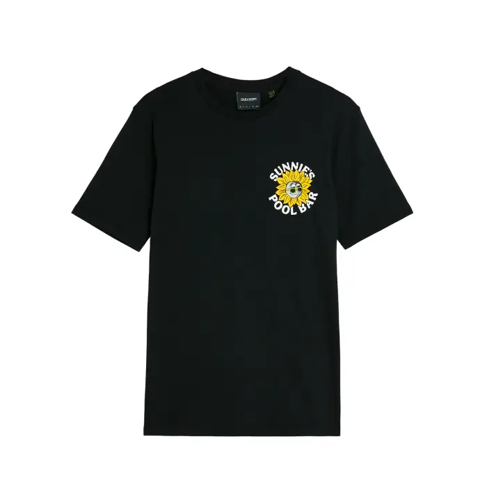 T-shirt Lyle & Scott Sunnies Pool Bar Noir