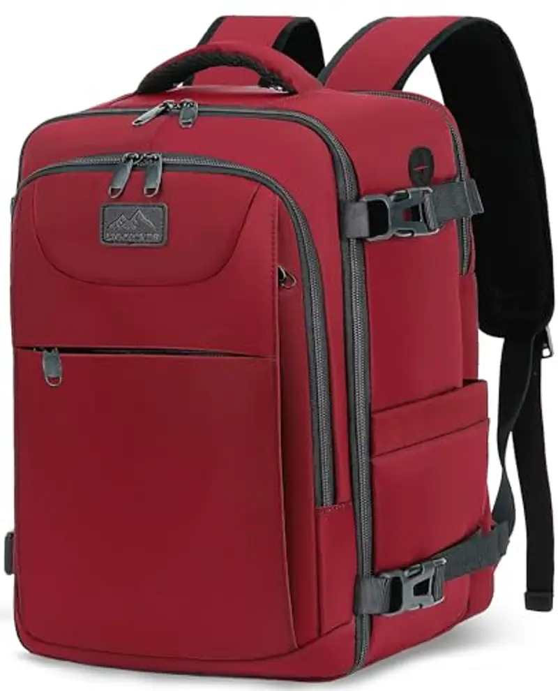 LYNXCHER Zaino da viaggio Donna Rosso 1918404