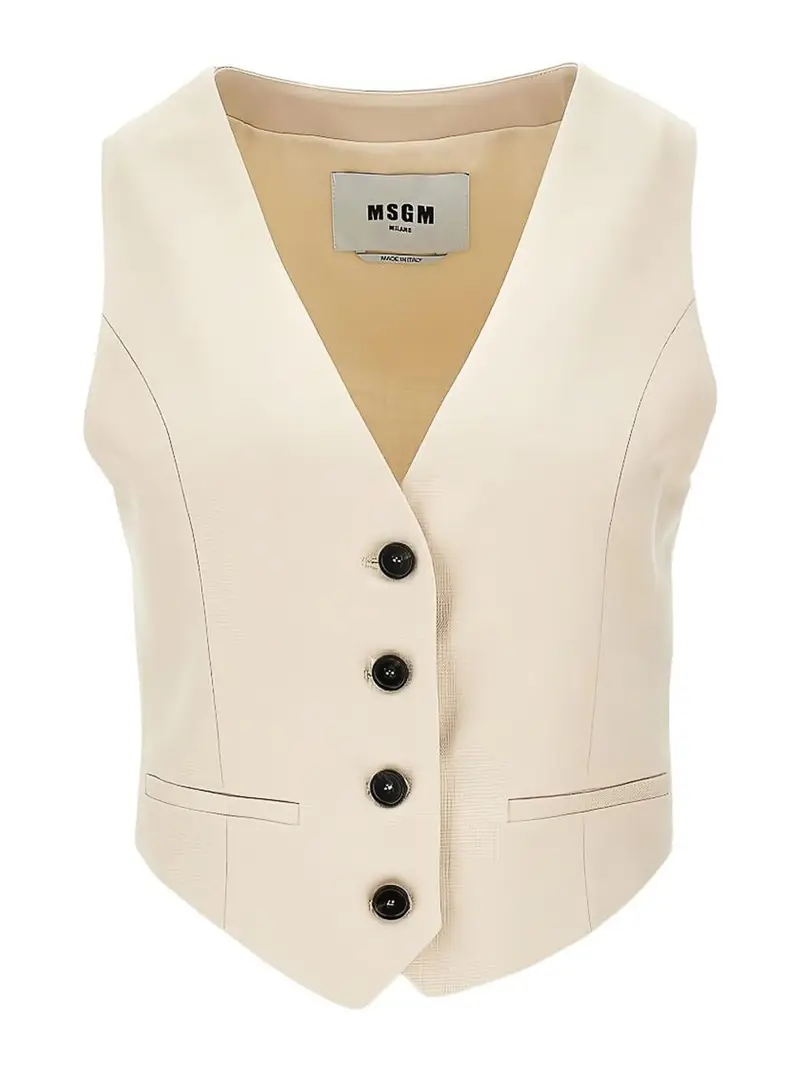 MSGM Gilet Beige 4573228