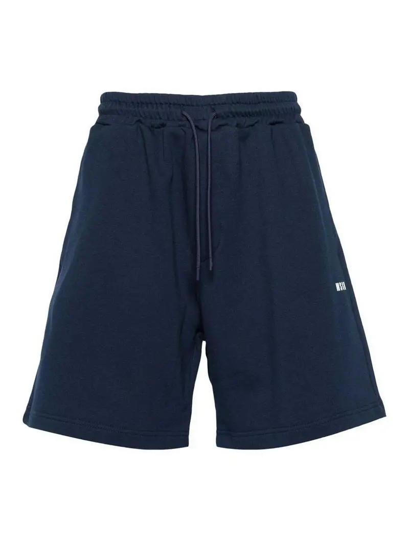 M.S.G.M Pantaloncini Blu scuro