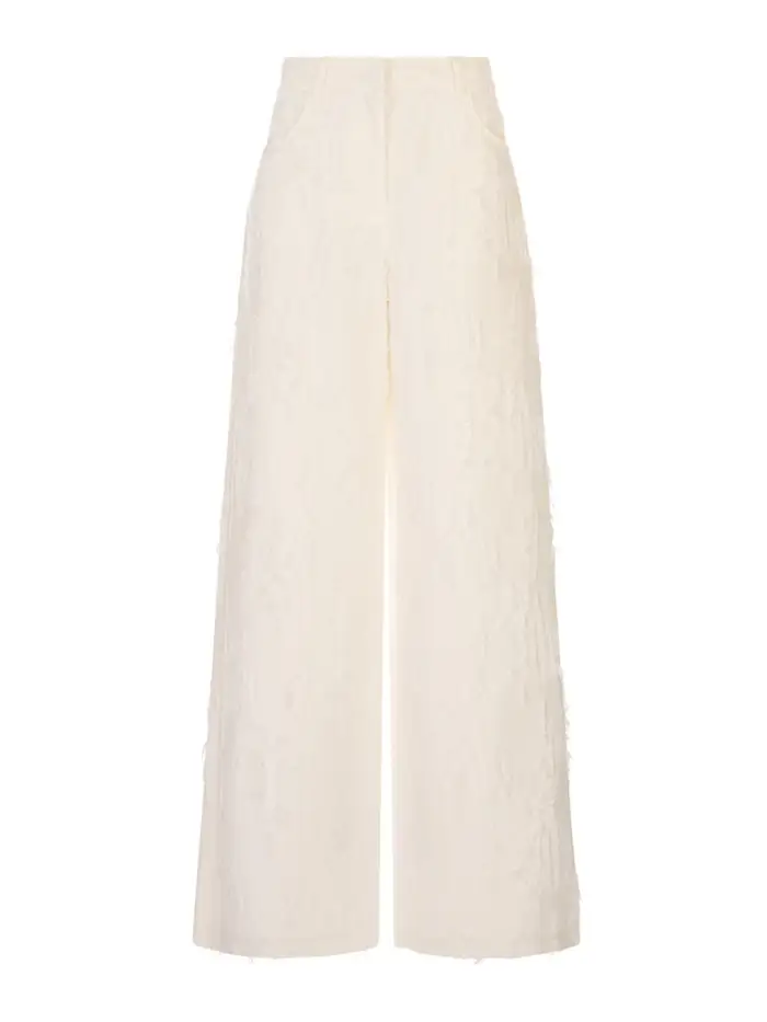 M S G M Pantalone Bianco