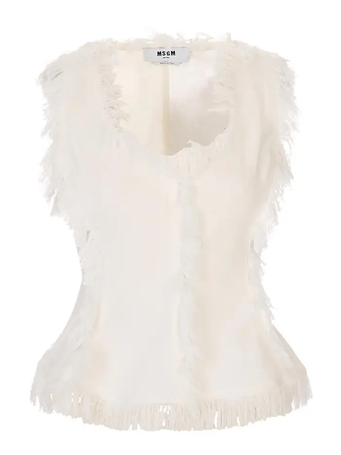 M S G M Top Bianco