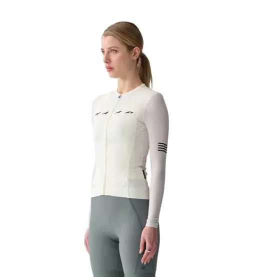 Maap Ws Evade Pro Base LS 2 0 - maglia ciclismo - donna White