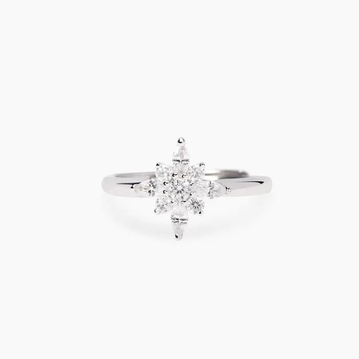 MABINA Anello In Argento 925 Con Zirconi