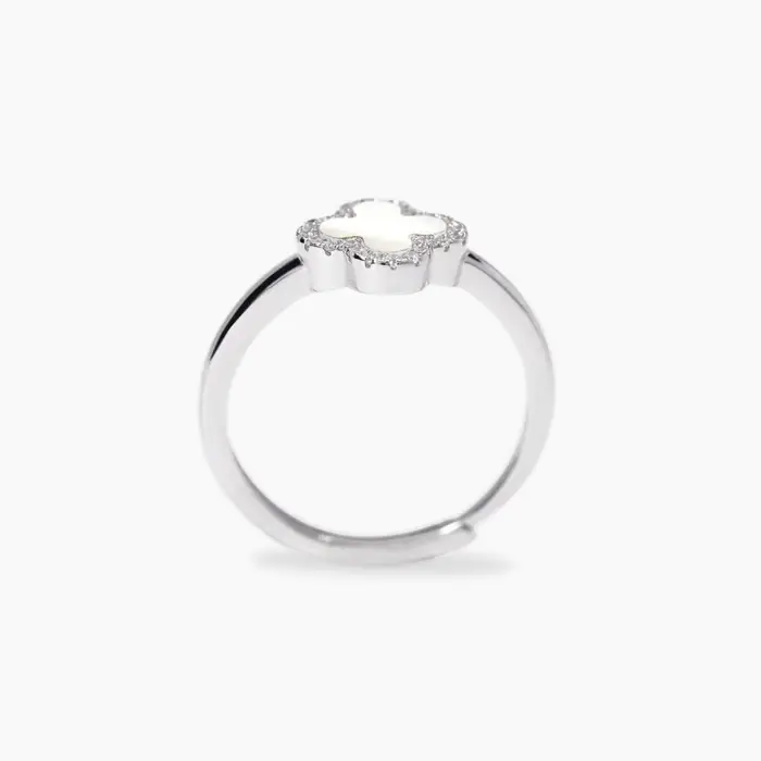 MABINA Anello In Argento 925 Madreperla Zirconi
