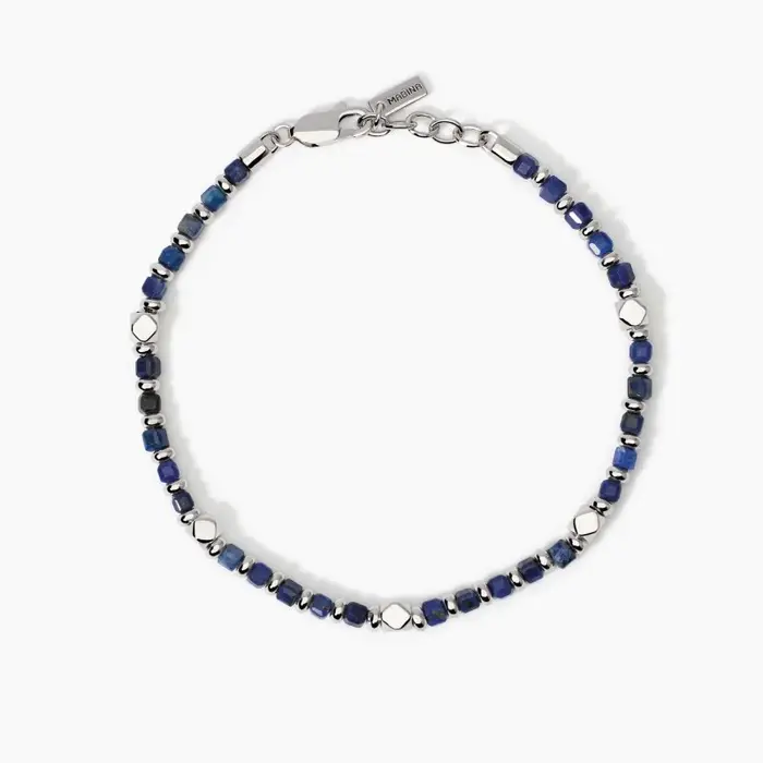 Bracciale Da Uomo In Argento E Sodalite Blu Mabina