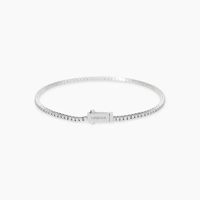 MABINA Bracciale In Argento 925 Diamanti Lab Grown