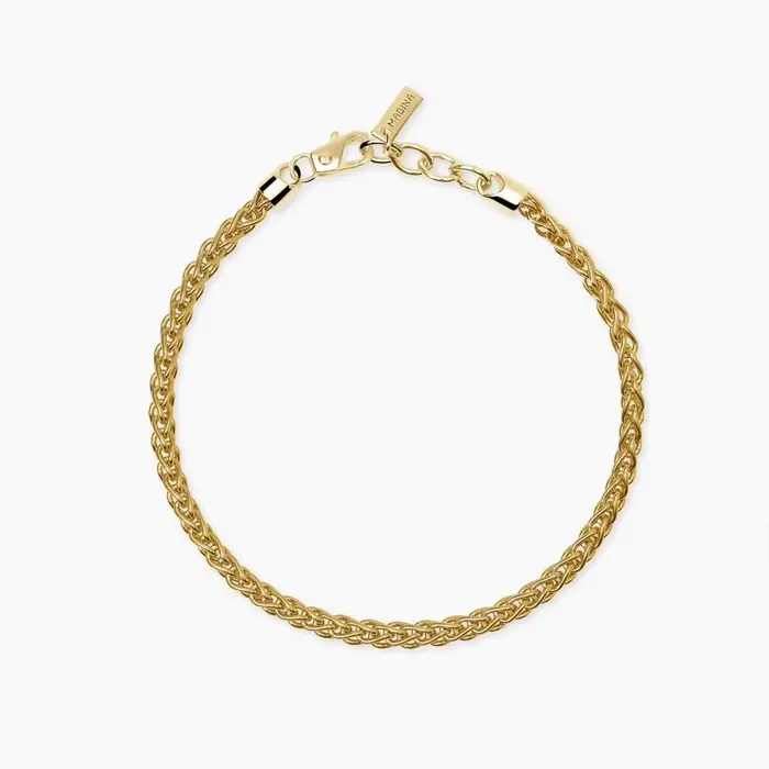 MABINA Bracciale In Argento 925 Placcato Oro