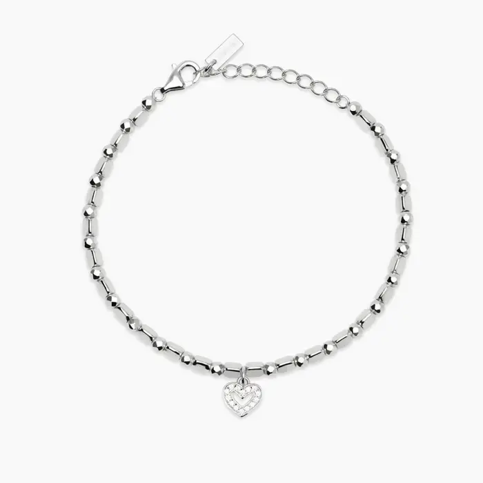 MABINA Bracciale In Argento 925 Zirconi