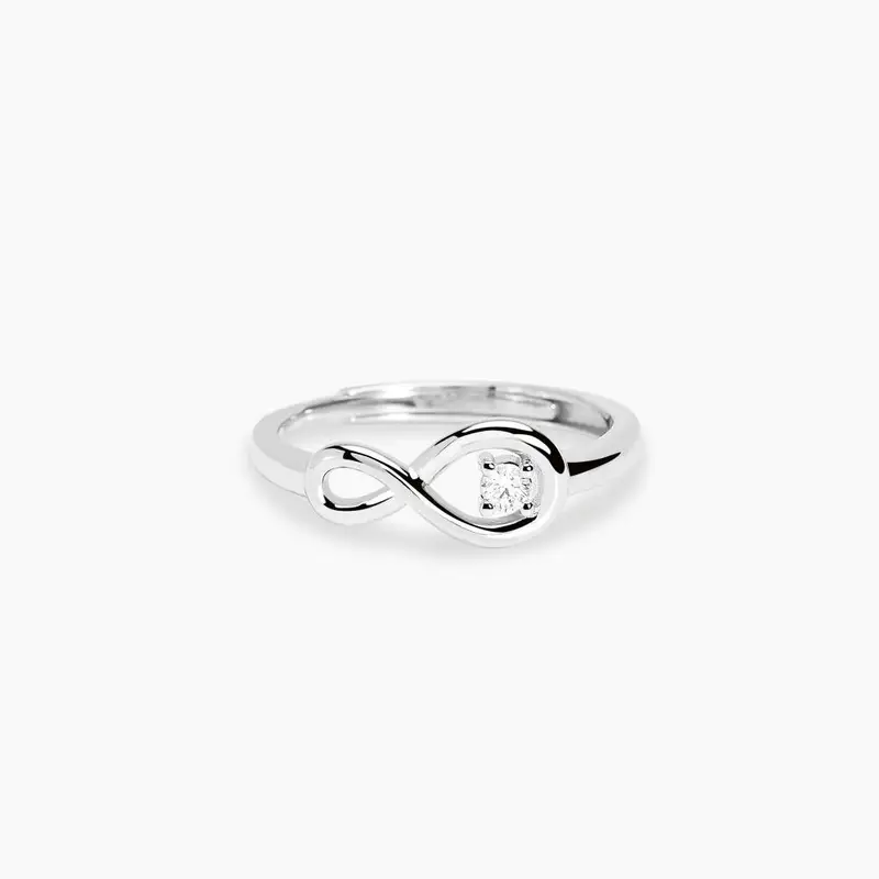 Mabina Gioielli Anello Con Infinito In Diamante Lab-grown 0,06 Carati