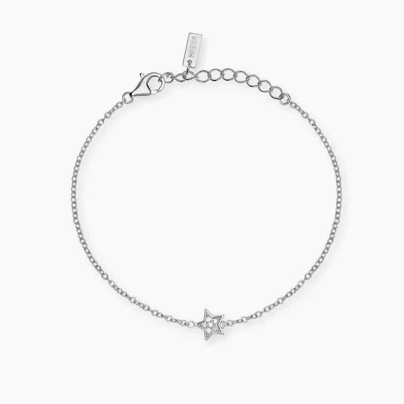 Mabina Gioielli Bracciale Con Stella In Diamanti Lab-grown 0,009 Carati