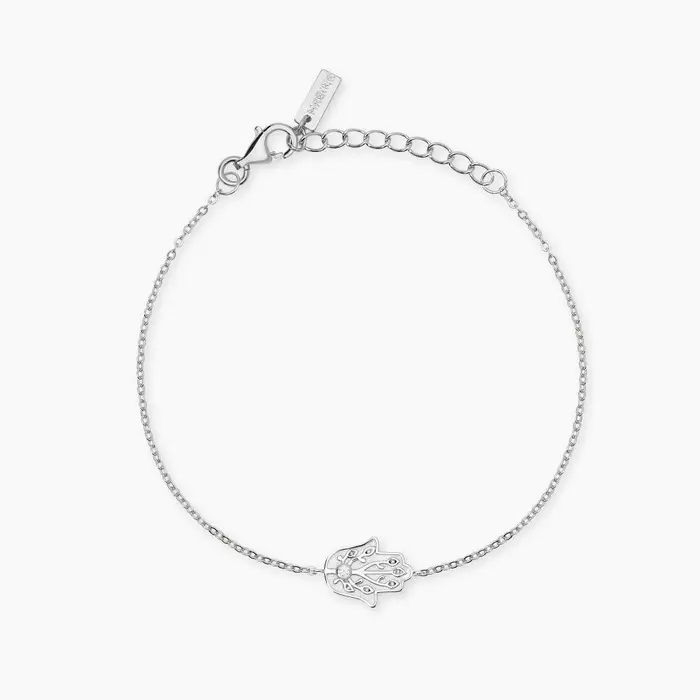 Mabina Gioielli Bracciale In Argento Dorato Con Mano Di Fatima Positive Energy