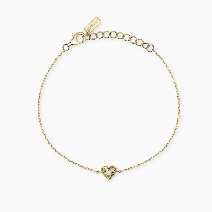 Mabina Gioielli Bracciale In Argento Con Catena Forzatina E Cuore Voilà