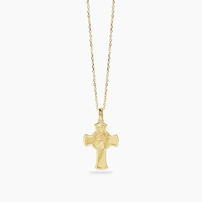 Mabina Gioielli Collana Da Uomo In Argento Con Pendente Croce Sacrum